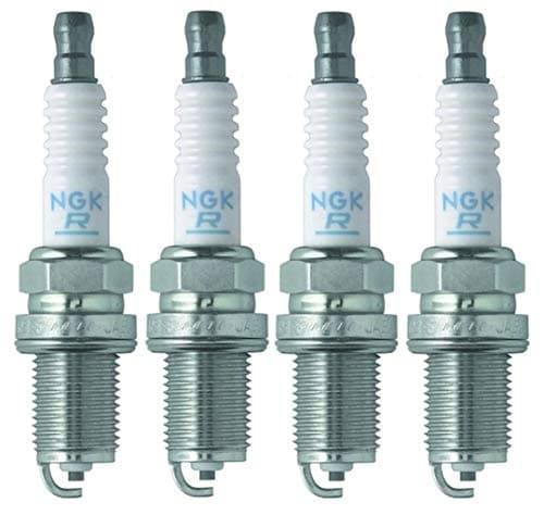 Image of NGK Motorcycle Spark Plug, Nickel Core Tip, BKR5EYA-11, 14mm, 0.044in, 4 Pack