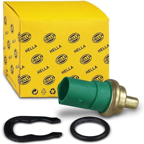 Image of HELLA 6PT 009 107-141 Sensor, coolant temperature - 12V - 4-pin connector - Plugged - with seal - with retaining ring