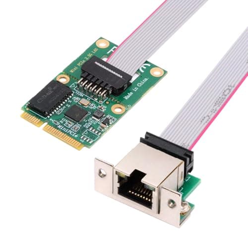 Image of NFHK 2500Mbps 2.5Gbps to Mini PCI-E PCI Express GBE Gigabit 1000Mbps Ethernet Network LAN Cable Adapter for Desktop Motherboard