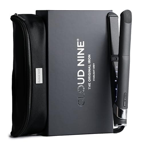 Image of CLOUD NINE The Original Iron Grey | Hair Straighteners for Women | Professional Ceramic Hair Straightener Giftset | 11 Temperature Settings 100–200°C | Revive Mode | Frizz Control