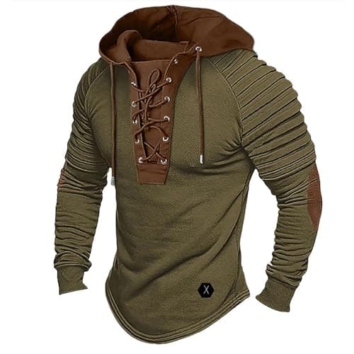 Image of Generisch Unisex Hoodie Winter Casual Sweatshirt Hoodies Top Blouse Tracksuits White Sweatshirt Men, Green, M