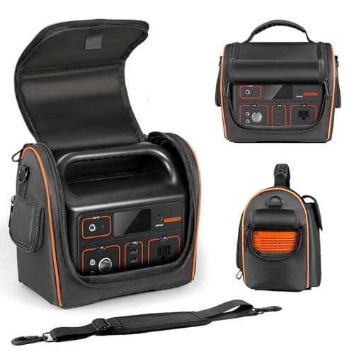 Image of EUGOOCX Carrying Bag Compatible with Jackery Explorer 500 Portable Power Station (518Wh), Travel Storage Case with Ventilated Windows for Outdoor Solar Generator and Accessories