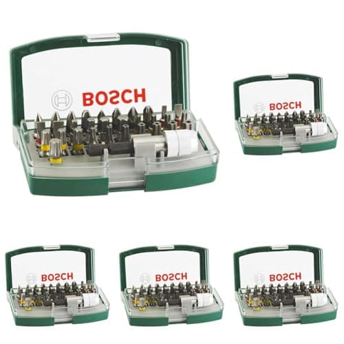 Image of Bosch 32pc. Screwdriver Bit Set (PH-, PZ-, Hex-, T-, TH-, S-Bit, Accessories Drill and Screwdriver) (Pack of 5)