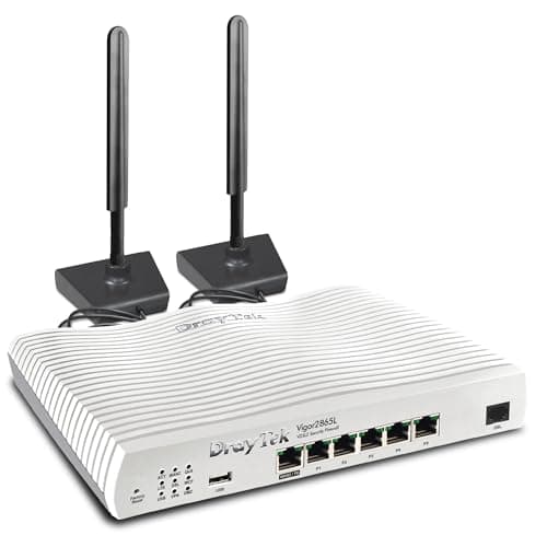 Image of DrayTek Vigor 2865L-5G Wired Ethernet/VDSL Router With 5G/LTE Modem, VPN, 5+1 GbE LAN Ports, Load Balancing, QOS, Ideal For Business