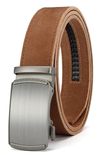 Image of CHAOREN Belts for Men - Ratchet Leather Mens Belt 1 3/8" for Jeans - Fits Everywhere