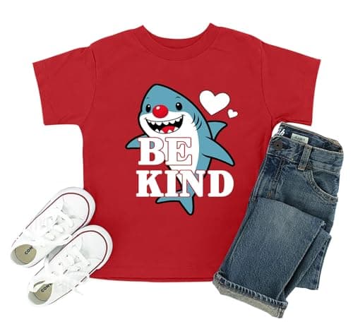 Image of tiorhooe Red T Shirt Kids Cute Animals T-Shirt Children Funny Graphic Short Sleeve Top 3-8 Years (Red4,140)