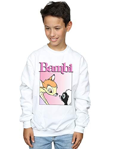 Image of Disney Boys Bambi Nice To Meet You Sweatshirt White 5-6 Years