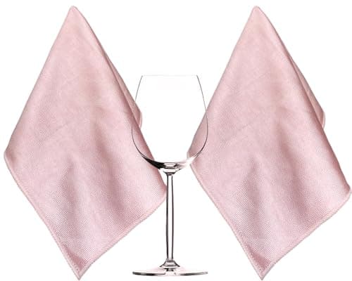 Image of HIDMD Extra Large Microfiber Glass Polishing Cloths Microfiber Glass Cleaning Cloth Streak Free Lint Free Bar Towel 40 X 60cm 2 Pack Pink