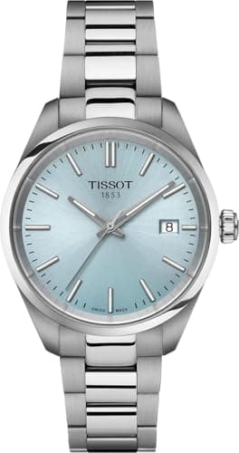 Image of Tissot Women's Watch PR 100 Turquoise Background 34 mm T150.210.11.351.00 316L Steel Case