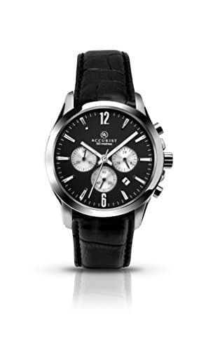 Image of Accurist Mens Chronograph Watch with Leather Strap