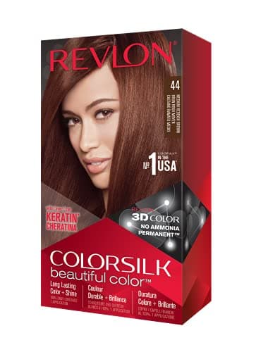 Image of REVLON COLORSILK PERMANENT HAIR COLOUR MEDIUM RED BROWN 44
