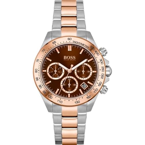 Image of BOSS Analogue Multifunction Quartz Watch for Women Novia Collection with Two-Tone Stainless Steel Bracelet - 1502617