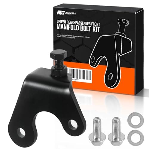 Image of Driver Rear/Passenger Front Exhaust Manifold Bolt & Bracket Repair Kit - Compatible with 1999 & Newer GM Trucks & SUVs (4.8L 5.3L 6.0L 6.2L Engines)