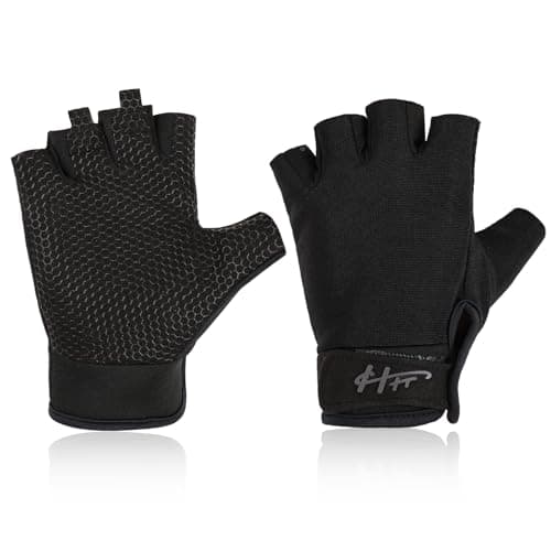 Image of Ptwola Fingerless Gloves Fishing Gloves Paddling Glove Sailing Glove RowingGloves KayakGloves WaterGloves SportsGloves FishingGloves for Men Women Training Cycling Workout Gym Fitness Pull Up