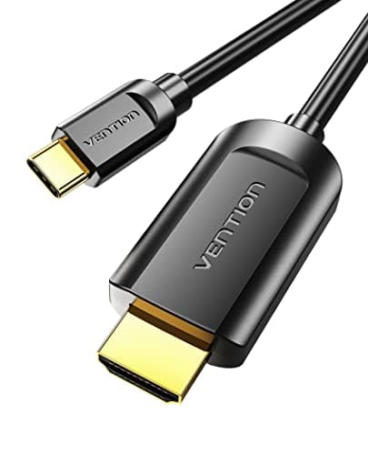 Image of VENTION USB C to HDMI Cable 1.5M 4K@30Hz Thunderbolt/Type C to HDMI Cable [Thunderbolt 3 Compatible] for iPad, MacBook, Galaxy S25/S24/S23/S22/S21/S20, Surface, etc