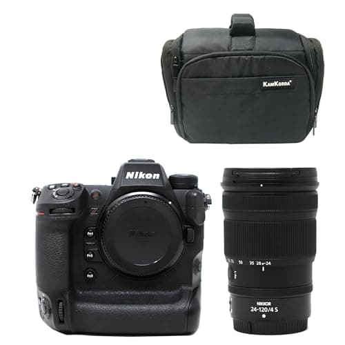 Image of KamKorda Camera Bag + Z9 Mirrorless Digital Camera Body + Z 24-120mm f/4 S Lens, 45.7MP FX-Format Stacked CMOS Sensor, EXPEED 7 Image Processor, 8K30p and 4K120p Video + 2 Year Warranty