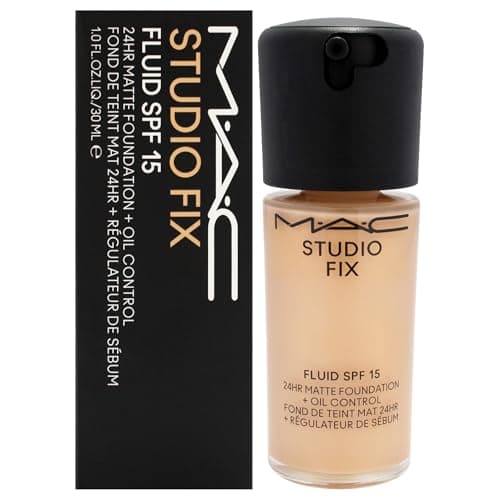 Image of Studio Fix Fluid SPF 15 24Hr Matte Foundation Plus Oil Control - NC25 by MAC for Women - 1 oz Foundation