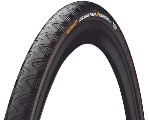 Image of Continental Grand Prix 4-Season Road Bike Tyres with DuraSkin Protection and Vectran Breaker | All-Weather Puncture Proof Bicycle Tyre | Versatile Road and Track Cycle Tyre | 700x25c Tyres