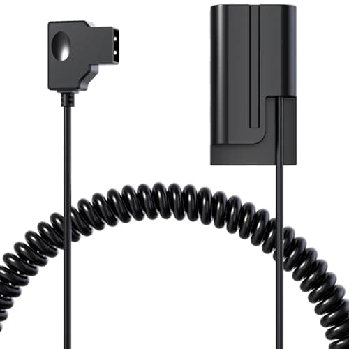 Image of D-tap to NP-F550 Dummy Battery Cable Decoded F570 NP-970 Power for Sony Camera Camcorder Broadcast LED Light Monitor Atomos Ninja/Shinobi Video Transmitter BMPCC 6K from Vmount AB Battery