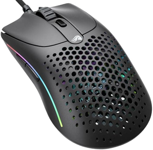 Image of GLORIOUS Gaming Model O 2 Wired Gaming Mouse - 59g Ultralight, FPS, 26,000 DPI, Motion Sync, 80M Click Rated Switches, 6 Programmable Buttons, Ambidextrous, RGB, PTFE Feet - Black