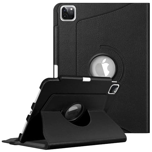 Image of FINTIE Rotating Case Compatible with iPad Pro 11 inch (2022/2021/2020/2018, 4th/3rd/2nd/1st Generation) - 360 Degree Swiveling Stand Cover w/Pencil Holder, Auto Wake/Sleep, Black