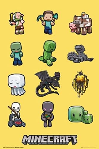 Image of GB eye "Minecraft, Characters Maxi Poster, Multi-Colour, 61 x 91.5 cm