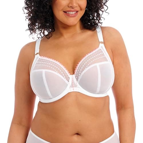 Image of Elomi Women's Plus Size Matilda Underwire Plunge Bra, White, 36GG