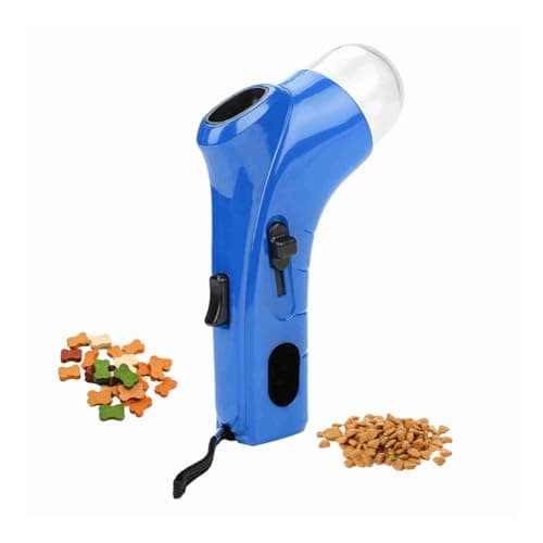 Image of Joyzan Pet Treat Launcher, Cat Snack Shooter Dog Food Feeder Puppy Feeding Catapult Hand Held Dispenser Gun Interactive Training Toys Thrower for Indoor Outdoor Exercise Funny Activity Treating Pets