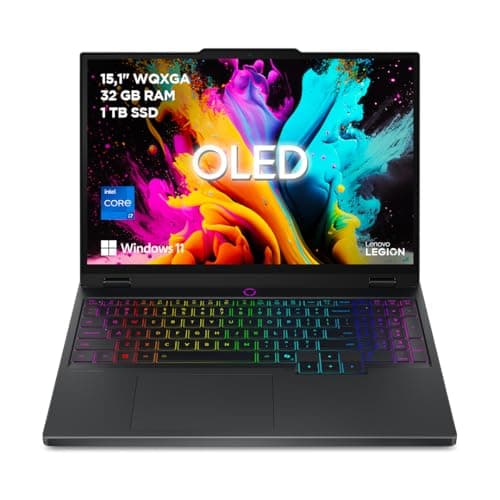 Image of Lenovo Legion 5 Gaming Laptop - Display OLED WQXGA 15" 165Hz, Nvidia GeForce RTX 5070 8GB, Intel Core i7-13650HX, RAM 32GB, SSD 1T, Windows 11 Home, RGB Keyboard - Eclipse Black