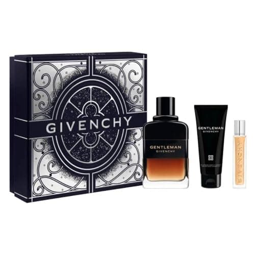 Image of Givenchy Gentleman Reserve Privee Gift Box Men's Perfume Eau de Parfum 100ml Shower Gel 75ml Mini Travel Size 12.5ml