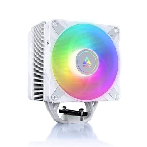 Image of ARCTIC Freezer 36 A-RGB - Single-Tower CPU Cooler with Push-Pull, Two Pressure-optimised 120 mm P Fans, Fluid Dynamic Bearing, 200–2000 RPM, 4 Heatpipes, incl. MX-6 Thermal Compound - White