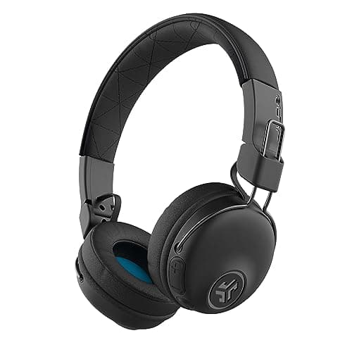 Image of JLab Audio Studio Wireless Headphones, Bluetooth Headphones with 30+ Hour Playtime and Custom EQ3 Sound, On-Ear Headphones with Mic, Black