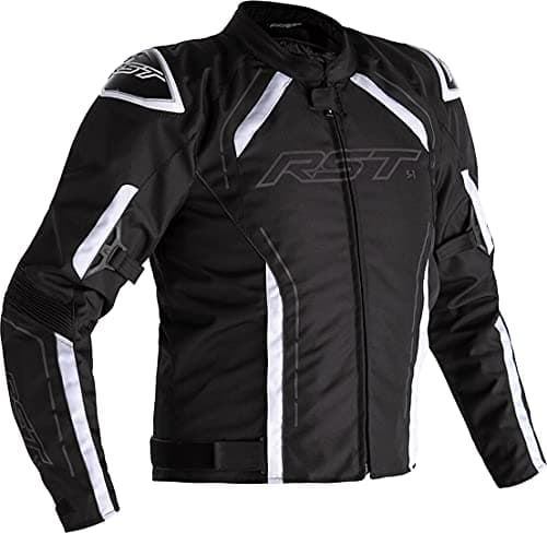 Image of RST S-1 Motorcycle Textile Jacket, black/white, 2XL