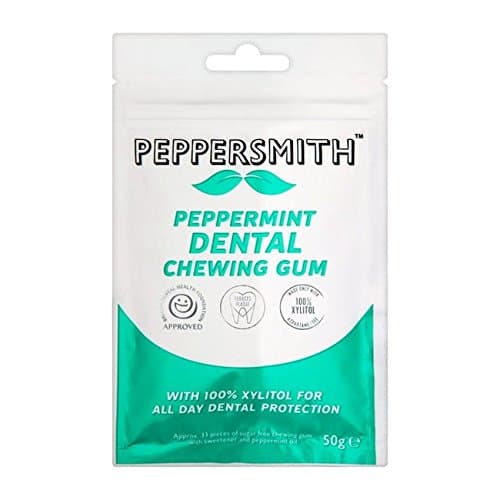 Image of Peppersmith 100 Percent Xylitol Peppermint Chewing Gum 50 g (Pack of 4)