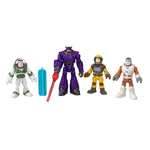 Image of Fisher-Price Imaginext and Disney Buzz LightYear Mission Multipack Space Astronauts with 4 Action Figures for pre-schoolers, 3 Years and up