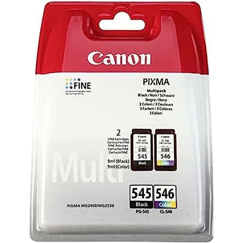 Image of Canon PG-545 + CL-546 BK/C/M/Y Genuine Ink Cartridge Plastic Multipack - PIXMA Printer Compatible