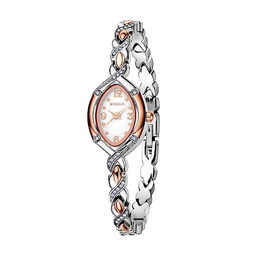 Image of SURVAN WatchDesigner Women's Watches Bracelet Dial Ladies Fashion Dress Quartz Stainless Steel Strap Bracelet Watch Waterproof(Silver Color)
