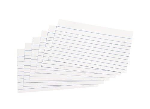 Image of 5 Star Record Cards Ruled Both Sides 5x3in 127x76mm White [Pack of 100]