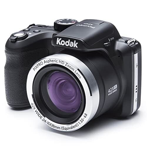 Image of KODAK Pixpro AZ421 - Digital Bridge Camera, 42X Optical Zoom, 24mm Wide-Angle, 16 Megapixels, 3" LCD, 720p HD Video, OIS, Li-ion Battery - Black
