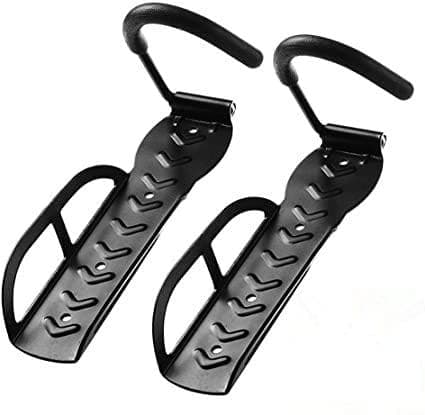 Image of BERHICHAD Bicycle Holders Home Storage Rack Wall Mounted Hanger Hook 2 PCS (Black)