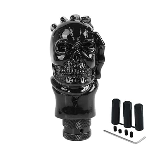 Image of VOANZO Skull Gear Shift Knob – Universal Car Manual Gear Shift Knob Stick, Skeleton Design Shift Lever for Stylish and Durable Gear Shifting