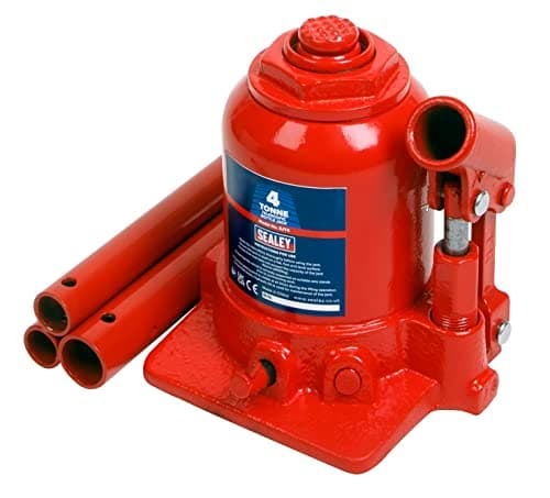 Image of Sealey, 4 Tonne Telescopic Bottle Jack - SJT4,Black