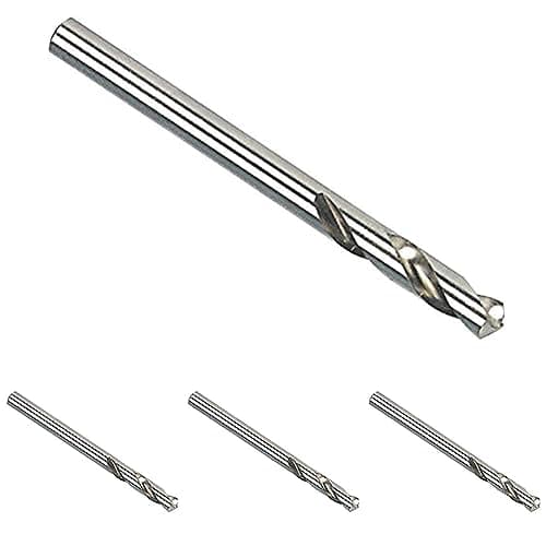 Image of Starrett Pilot Drill Bit - HSS High Speed Steel 80mm A014C Twist Drill Bit - For Steel Cast Iron Wood Soft Materials (Pack of 4)