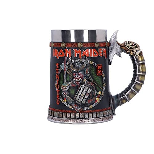 Image of Nemesis Now Iron Maiden Senjutsu Tankard 15.5cm, Resin, Grey, Officially Licensed Iron Maiden Merchandise, Includes Removable Insert, Cast in The Finest Resin, Expertly Hand-Painted