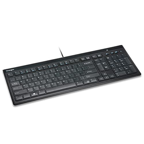 Image of Kensington Wired USB 3.0 Keyboard - Advance Fit Quiet Full-Size Slim Keyboard with QWERTZ German Layout for Windows and Mac, Plug and Play (K72357DE)