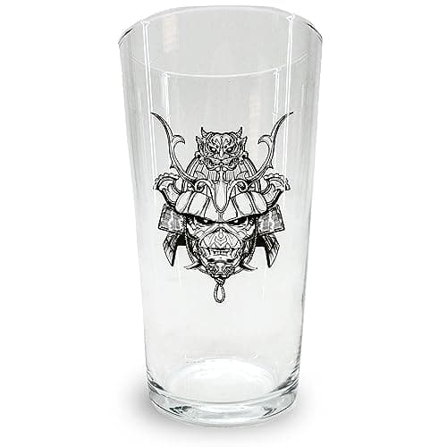 Image of Iron Maiden Pint Glass Senjutsu Band Logo Official Boxed One Size