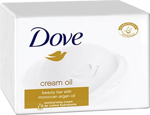 Image of Dove Cleansing Bar Cream Oil Beauty Cream Bar Soap, Pack of 6 x 100 g)