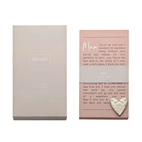 Image of "Mum" Sentimental Moments Message Plaque Freestanding Or Hanging Gift MO108 MO108