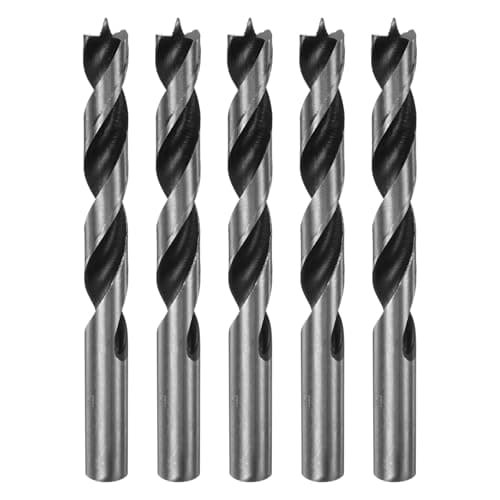Image of sourcing map 5pcs Brad Point Drill Bits 13mm(33/64") Dia Straight Round Shank Drill Metric Brad Point 3.7" Drilling Depth Spiral Twist Drill Bits for Carpenter Woodworking Plastic Rubber