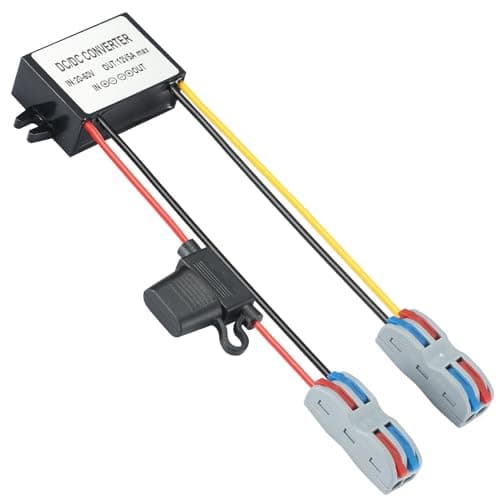 Image of MZHOU DC 20V-60V to 12V 5A Buck Converter,24V 36V 48V Step Down to 12V DC Converter,IP67 Waterproof Voltage Regulator Power Supply Transformer Module Adapter for Electric Scooter Solar System etc.